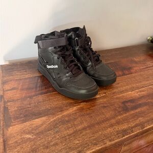 Reebok Men's Black Leather High-Tops